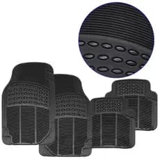 Jogo Tapete Carro Carpete Automotivo De Borracha Pvc Reforçado