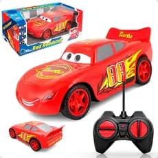 Carrinho Turbo Queen Controle Remoto Recarregável Alta Velocidade Relâmpago Com Luzes E Som