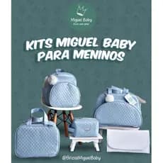 Kit bolsa maternidade  com Necesser  5 peças luxo Cintilante