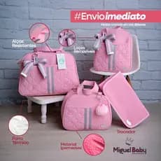 Kit Ursinho bolsa maternidade de 4 pecas para menino menina