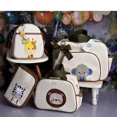 Kit bolsa Maternidade com Porta Cartão vacina luxo safari 3D 4 peças
