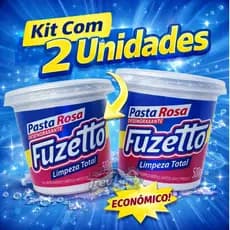 Pasta Rosa Fuzetto 500 mg .Desengraxante Lava Mãos Kit 2 unidades