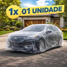 Capa Plástica Cobrir  Carro  Transparente Protege  Contra Poeira  Chuva 1 Unidade