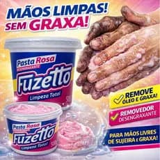 Pasta Lava Mãos Desengraxante Fuzetto 500g Limpeza Pesada Mecânico