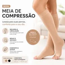 Meias De Compressão Alta Pressão Varizes De Dedo Do Pé Abertas Homens Mulheres Grandes 2 Tamanhos Loong