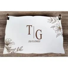 Caixa grande para padrinhos de casamento em MDF 20x30x6