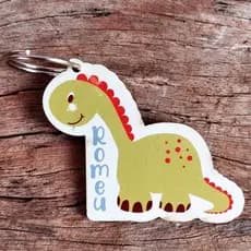 Kit 20 chaveiros Dinossauro Infantil lembrancinha aniversário, batizado, bebê em MDF - ENVIAMOS MONTADO!!