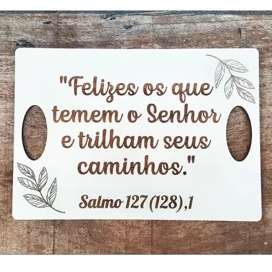Placa Decorativa para Casamento em MDF com sua frase!