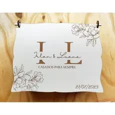 20 Caixas Personalizadas para casamento em MDF 14x18x6,5