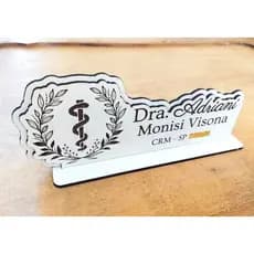 Placa de mesa personalizada Medicina - todas as PROFISSÕES em MDF - 20cm