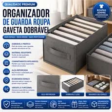 Organizador De Guarda Roupa Gaveta Dobrável