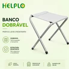 Banqueta Banquinho Cadeira Dobrável Camping Praia E Pesca portátil