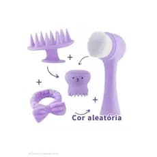 KIT SKINCARE - LIMPEZA FACIAL COMPLETO | Massageador Capilar, Escova facial Polvo, Escova de limpeza facial