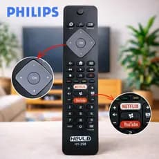 Controle Remoto Philips Smart TV LED LCD (Netflix/Youtube) - Testado com Pilhas e Envio Imediato