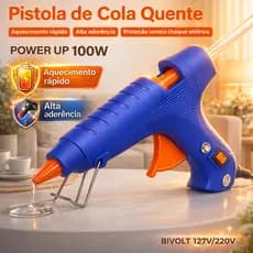 Pistola de Cola Quente Profissional 20W ou 100W Bivolt Artesanato Liga/Desliga