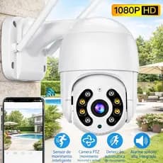 Câmera Segurança Wifi Smart ICSEE A8 Externa Hd Sensor De Movimento Ptz Speed Dome a Prova Agua Zoom