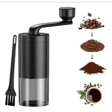 Moedor de Café Manual com Ajuste de Moagem Grosso e Fino - Manivela Prática e Portátil