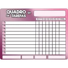 Painel Magnético Quadro Tarefas Apagavél Super Nanny -Aprendendo Brincando