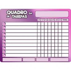 Painel Magnético Quadro Tarefas Apagavél Super Nanny -RECOMPENSA