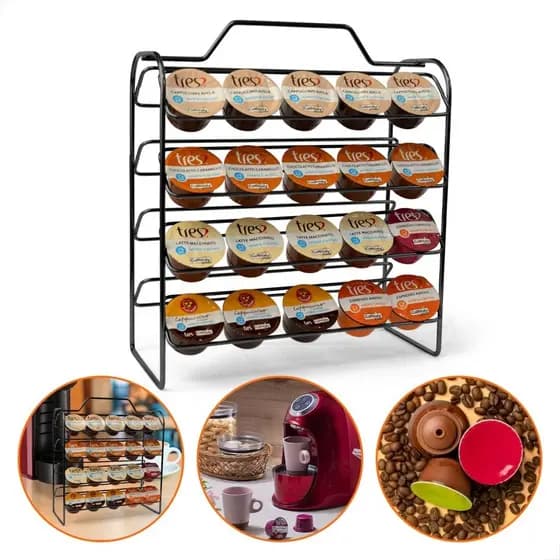 Suporte Porta 40 Cápsulas Café 3 Corações Premium