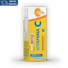 Vitamina C 1g efervescente Provitan Promel 10 comprimidos sabor laranja
