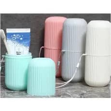 Estojo Porta Escova e Pasta Dental Plástico Multiuso para Viagem Viagem Bolsa Escola Colorido
