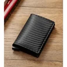 Carteira Masculina de Estilo empresarial Ultrafina Com Bloqueio RFID - Porta dinheiro Seguro Antirroubo, Design  Leve