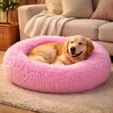 CAMINHA DONUT NUVEM PET PELUCIA REDONDA CAMA PELUCIADA NINHO CASINHA CASA COLCHONETE Cachorros Gatos