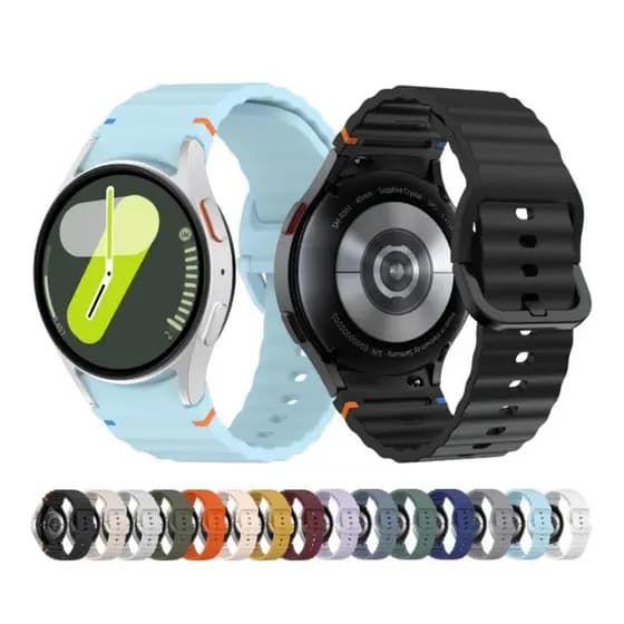 Pulseira de Silicone Para Samsung Galaxy Watch 7 40mm 44mm Fe (2024)