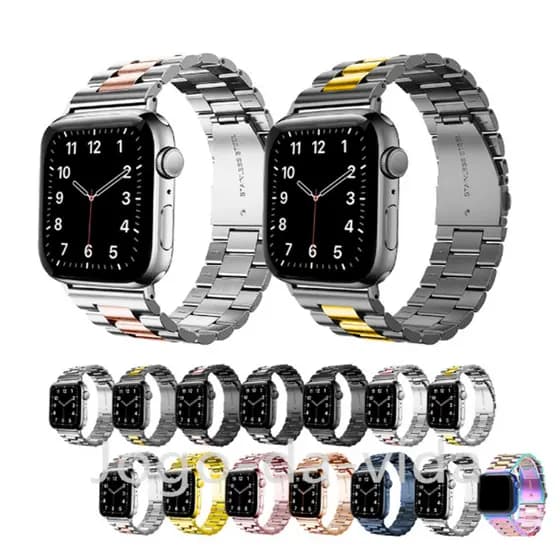 pulseira de aço inoxidável para apple watch série ultra 7 8 49 45 44 42 41 40 38 22 mm iwo w37 w27 s8 DK store