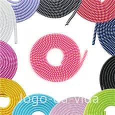 Protetor de fio Celular ,Cabo USB Universal 1.4 M De Dados De Três Cores Em Um Grampo Espiral Criati