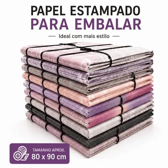 Papel Estampado Para Embalar Louça Cerâmica Vidro Correios 10kg