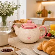 Bule Chaleira para Café ou Chá Louça Cerâmica Mesa Posta 600ml P/ Cozinha, Café da Manhã Decoração Presente e Cozinha