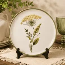 Prato de Sobremesa Rainha Decorativo Porto Brasil P/ Cozinha Mesa Posta Decoração e Presente