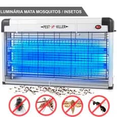 Mata Mosca Elétrico Armadilha Mosquito Dengue Pernilongo Lâmpada UV Mosquiteiro 110V