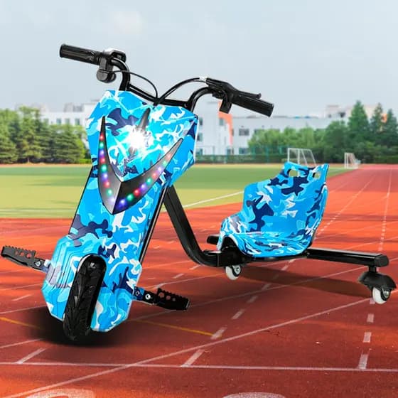 Triciclo Infantil Elétrico Novo Com Bluetooth Luz LED - Varias Estampas