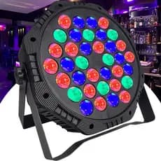Led Refletor 36 Leds RgbW Canhão Luz Dj Bivolt + Controle