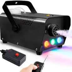 Máquina De Fumaça 1200w 3 Led Rgb Controle Sem Fio Festa Casa DJ Iluminação Profissional