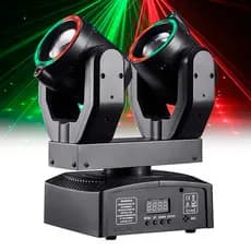 Moving Head Duplo Rgb 100w Cabeça Móvel Controle De Som Bivolt
