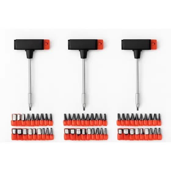 Kits de Jogo de Chaves T com 21 Peças - 20 Bits + Soquete em Aço Carbono | Alta Durabilidade e Versatilidade