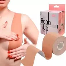 Sutiã Adesivo Fita Boob Up Rolo com 5 metros Invisível Fit 3D A Prova d'Agua Resistente ao Suor