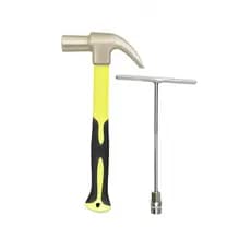 Kit de Ferramentas Profissionais: Martelo 25 mm e Chave T 17mm - Alta Performance e Durabilidade