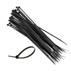 Kit 100 Enforca Gato Cinta Plástica Nylon Abraçadeira Preto  4,8 X 400 mm