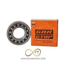 Kit Rolamento 2206 KC3 GBR 30X62X20mm Autocompensador Duas Carreiras de Esfera Conico