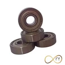 Kit 5 Rolamentos 608 ZZ GBR 8x22x7mm Original Aplicação Geral Skate Ventilador Cadeira de Rodas