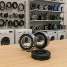 Kit 2 Rolamentos + 1 Retentor Sabó Lavadora Compativel Eletrolux Diversos Modelos