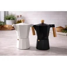 Cafeteira Italiana Clássica Milão Capacidade 6 Xícaras 300ml Preparo Rápido Café Gourmet Sortida