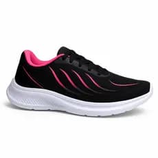 Tênis Feminino Original Academia Casual Preto Corrida Leve Esportivo Confortável Promoção