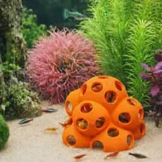 Caverna / Toca para Camarão Neocaridina e Peixes de Fundo COM ABAS INFERIORES PARA FIXAÇÃO NO SUBSRTATO