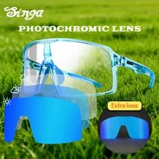 Singa Óculos De Sol Fotocromáticos Bicicletas Esportes Ao Ar Livre Masculinos E Femininos Corrida Ciclismo Alta Definiçã